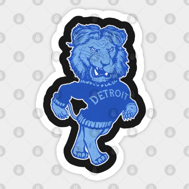 Detroit Mascot Sticker by darklordpug